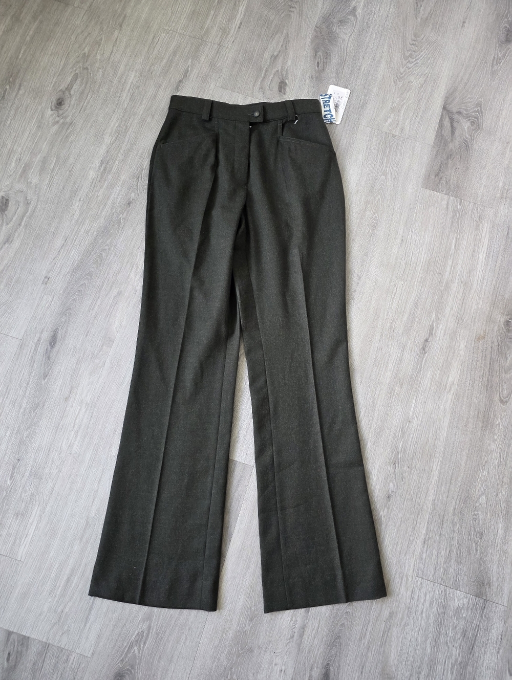 Steinbock Womens wide-leg wool trousers  Size 6 Dark Green Nwt